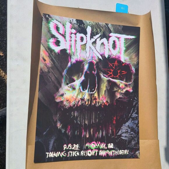 2024 Slipknot Here Comes The Concert Poster Phoenix,Arizona 9/15 Limited Edition - Picture 2 of 2